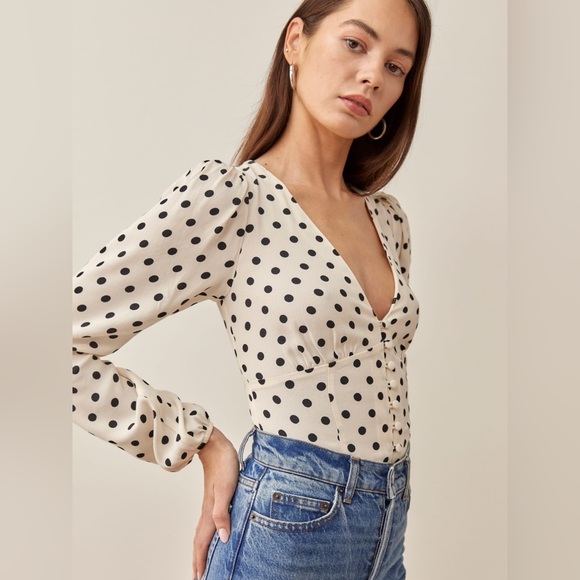 Reformation Nell Top in Portofino - Picture 3 of 5